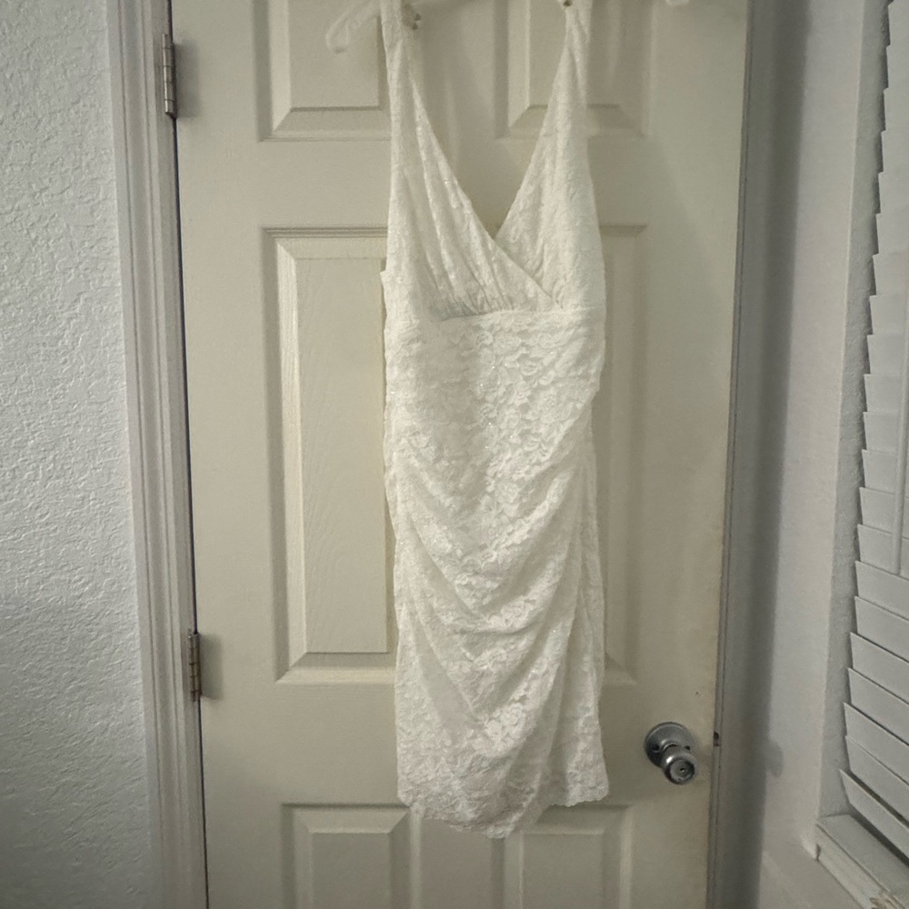 I am selling my wedding reception dress!!! Only worn once for my reception.